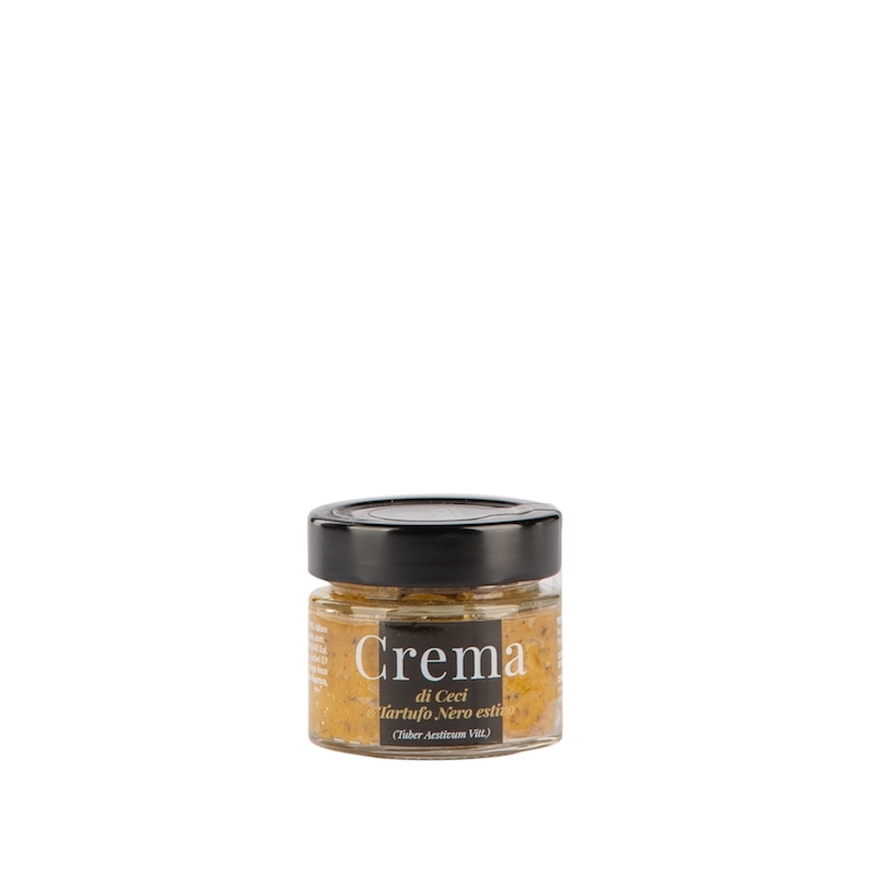 Crema di ceci e tartufo nero estivo