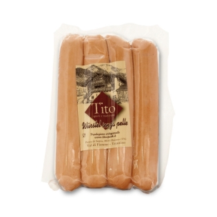 Artisanal sausages from Val di Fiemme without skin
