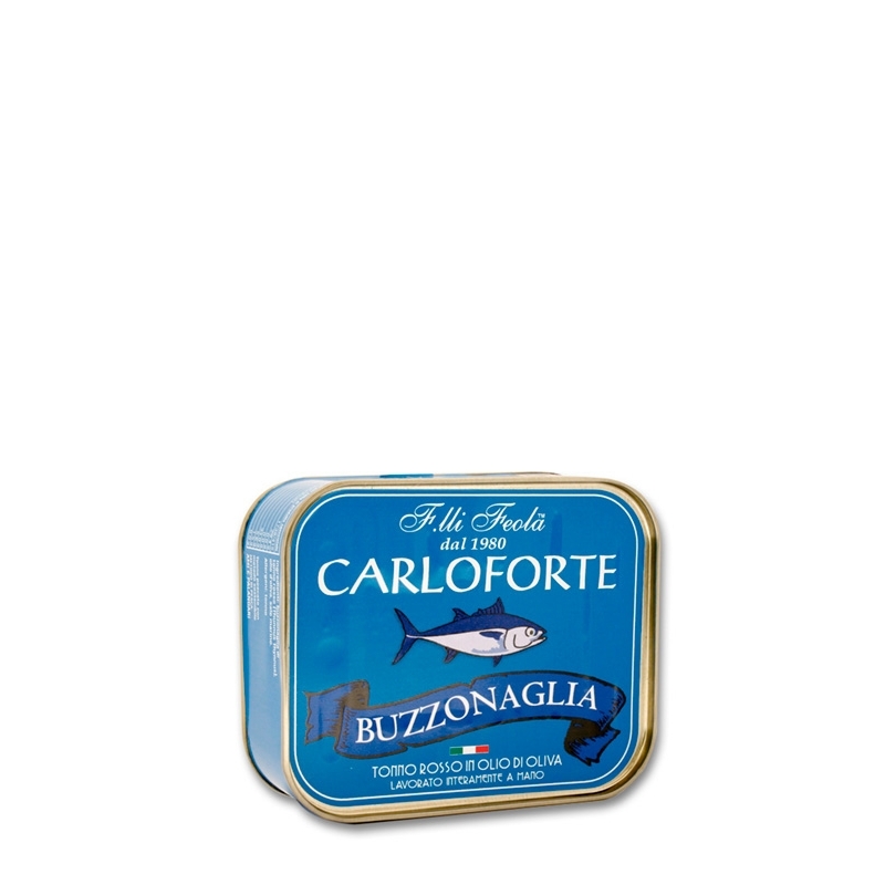 Buzzonaglia di tonno rosso di Carloforte in olio di oliva - 350 g