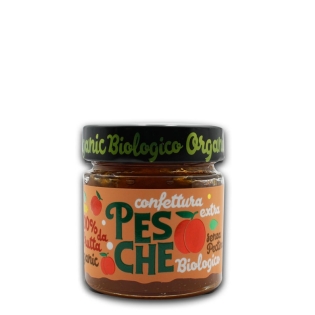 Extra organic peach jam