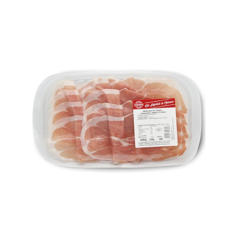 Prosciutto crudo stagionatura minima 24 mesi