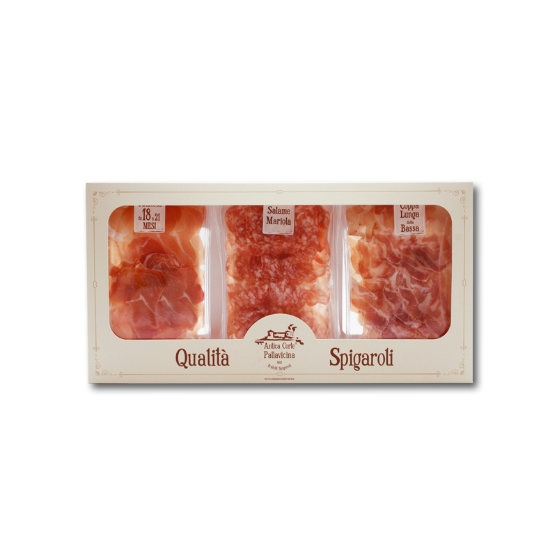 Spigaroli Cutting Board: coppa - salame mariola - Culatello