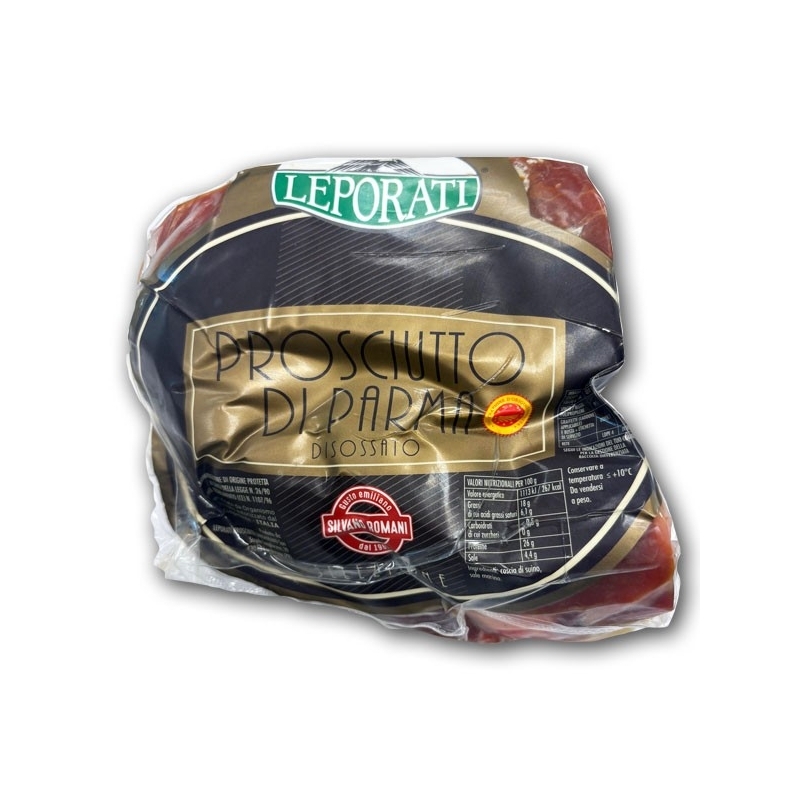 Parma Ham Leporati PDO 22-24 months deboned rear leg 1.2 kg Parma Ham Leporati PDO 22-24 months deboned rear leg 1.2 kg