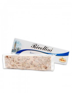 Almond Torrone (nougat) Classical crispy nougat with almonds, 200g