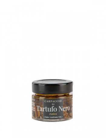 Carpaccio of black summer truffle in EVO oil, 80 g